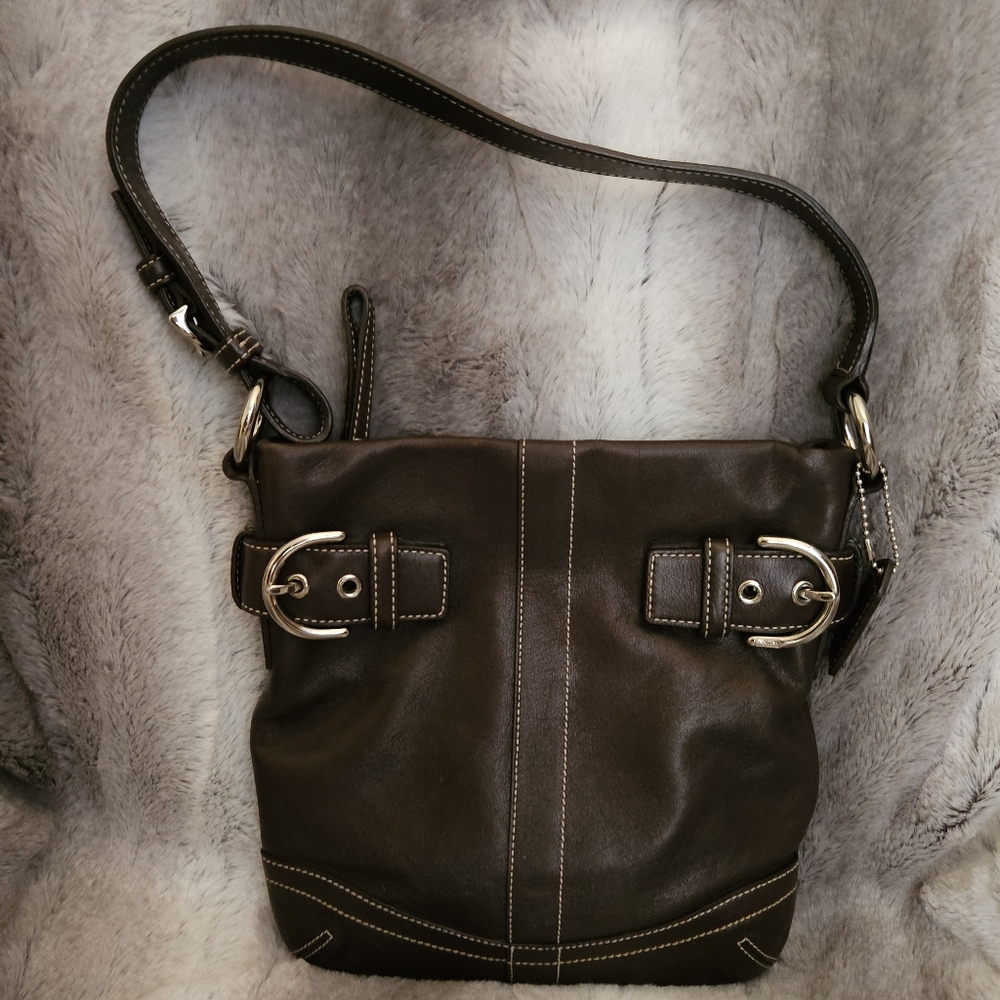 Coach Brown Leather Soho Slim bag
